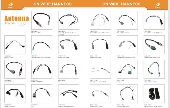 OEM ODM Radio Wiring Harness Car Audio Stereo Wiring Harness DSP Stereo Power Cable