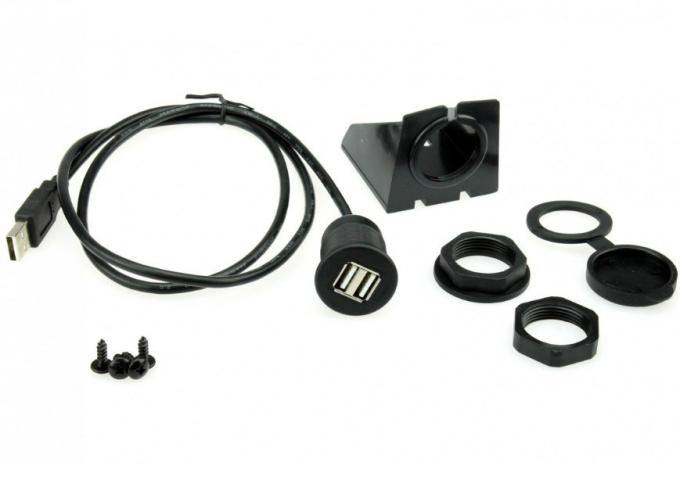 Voltage 24V USB Dash Mount Adapter per veicoli, biciclette, motociclette 1