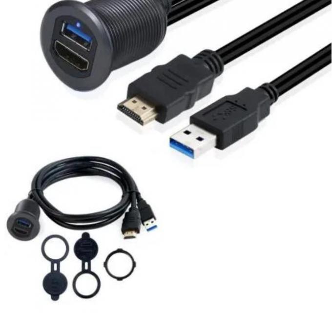 Voltage 24V USB Dash Mount Adapter per veicoli, biciclette, motociclette 2