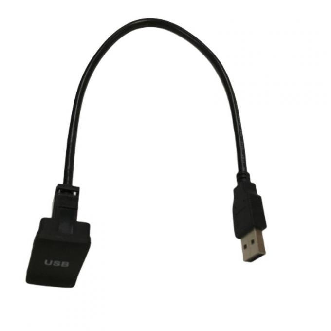 Cable quadrato pannello filo di imbracatura Cable USB auto con copertura anti-polvere 0