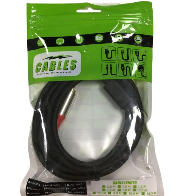 Arnesi di filo personalizzati pesanti maschio a maschio Aux 3,5 mm a 6,35 mm Jack audio cable 3