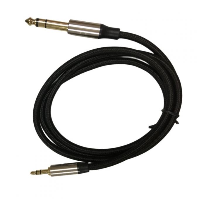 Arnesi di filo personalizzati pesanti maschio a maschio Aux 3,5 mm a 6,35 mm Jack audio cable 2