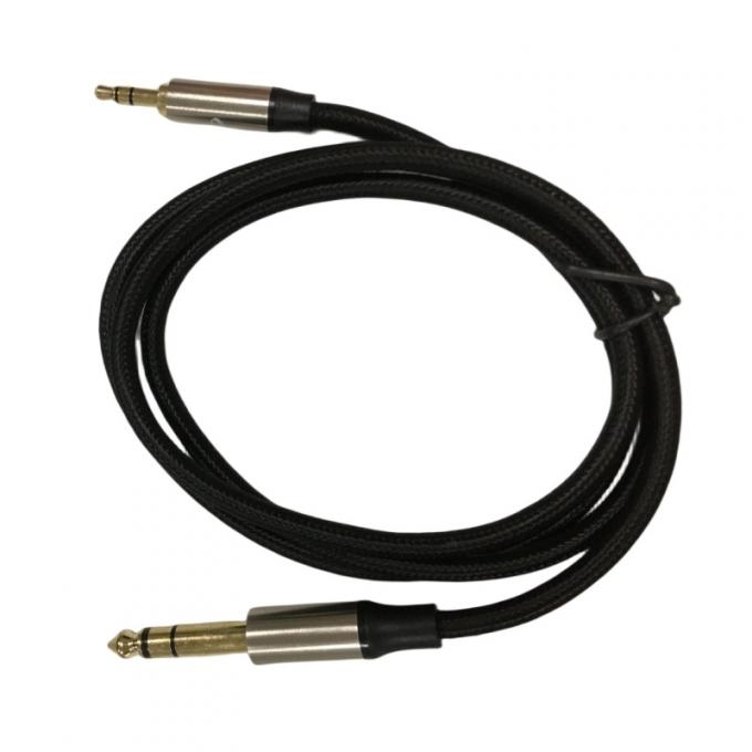 Arnesi di filo personalizzati pesanti maschio a maschio Aux 3,5 mm a 6,35 mm Jack audio cable 1