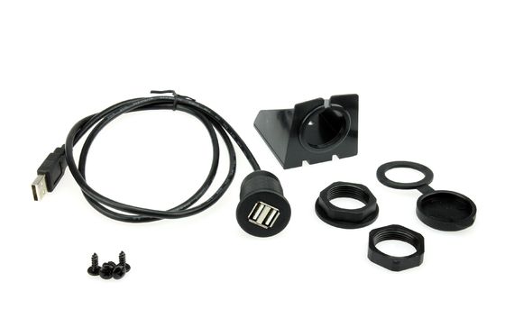 Pannello di controllo Cable Custom Harness Flush Mount Double USB Universal Ctuniusb
