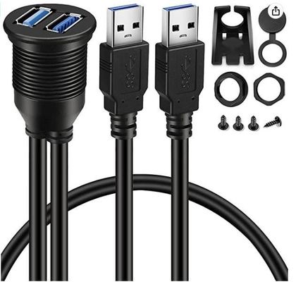 ODM Cable Wire Harnesses Due cavi di estensione USB montatura dash automotive
