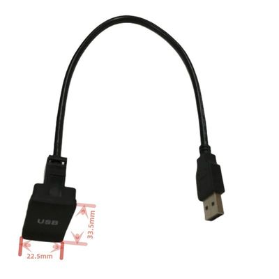 Cable quadrato pannello filo di imbracatura Cable USB auto con copertura anti-polvere