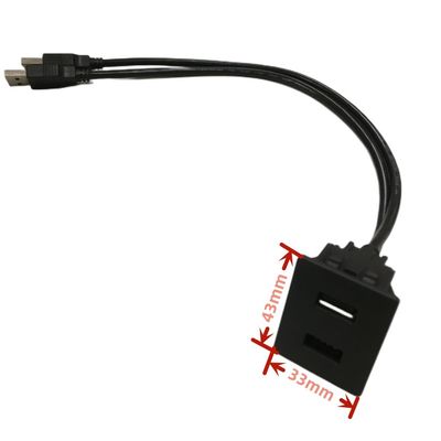 FCC doppio cavo USB prolungamento chiusura montaggio Mitsubishi per auto