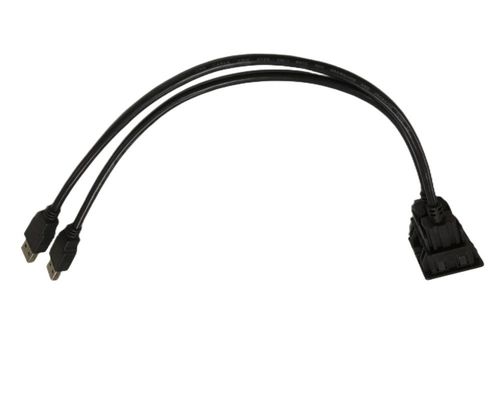 FCC doppio cavo USB prolungamento chiusura montaggio Mitsubishi per auto
