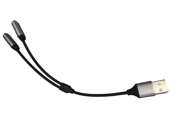 Armatura elettronica OEM Un USB a due Adaptore Jack per cuffie da 3,5 mm