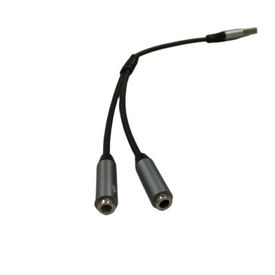 Armatura elettronica OEM Un USB a due Adaptore Jack per cuffie da 3,5 mm