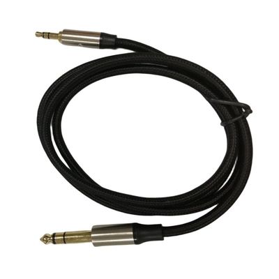 Arnesi di filo personalizzati pesanti maschio a maschio Aux 3,5 mm a 6,35 mm Jack audio cable
