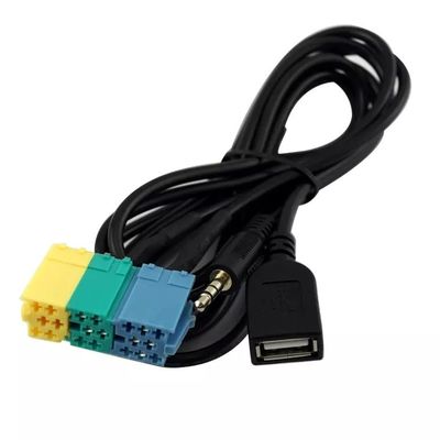Arnesi di filo personalizzati pesanti maschio a maschio Aux 3,5 mm a 6,35 mm Jack audio cable