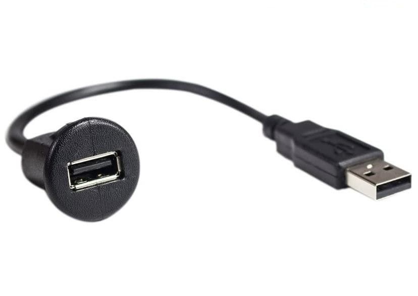 Voltage 24V USB Dash Mount Adapter per veicoli, biciclette, motociclette